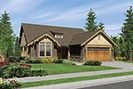 Ranch House Plan Front Image - Longhurst Craftsman Ranch Home 011D-0222 - Shop House Plans and More