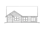 Arts & Crafts House Plan Rear Elevation - Longhurst Craftsman Ranch Home 011D-0222 - Shop House Plans and More