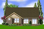 Ranch House Plan Rear Photo 01 - Longhurst Craftsman Ranch Home 011D-0222 - Shop House Plans and More