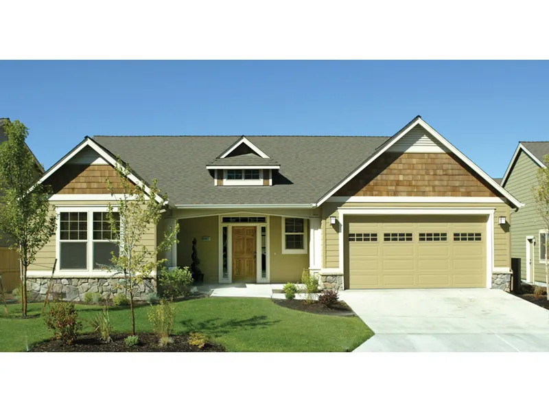 Cabin & Cottage House Plan Front Photo 02 - Abbey Hollow Craftsman Home 011D-0223 - Search House Plans and More