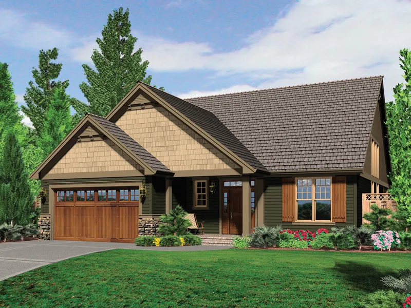 Ranch House Plan Front Image - Sayer Cove Country Home 011D-0233 - Shop House Plans and More