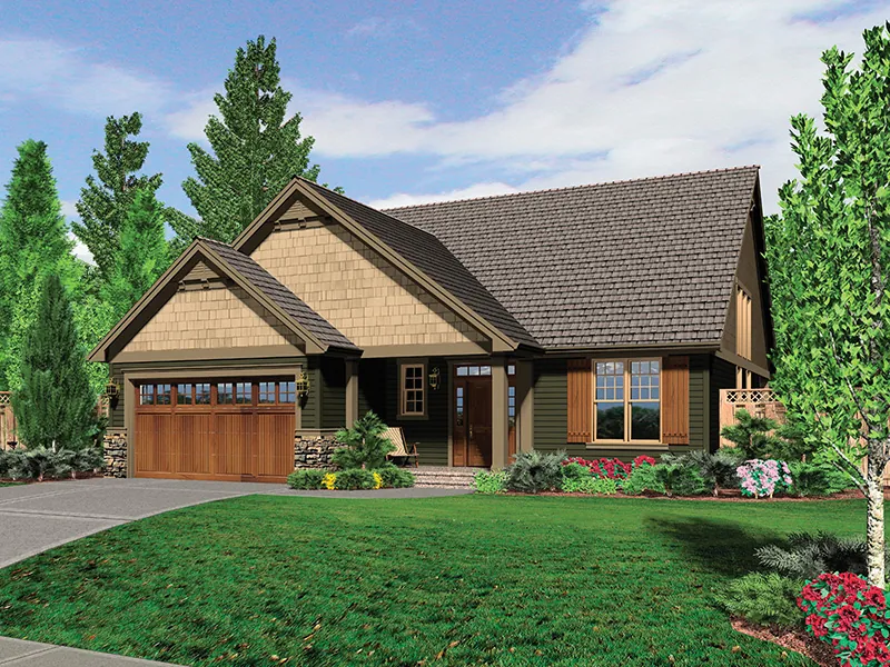 Ranch House Plan Front Photo 01 - Sayer Cove Country Home 011D-0233 - Shop House Plans and More