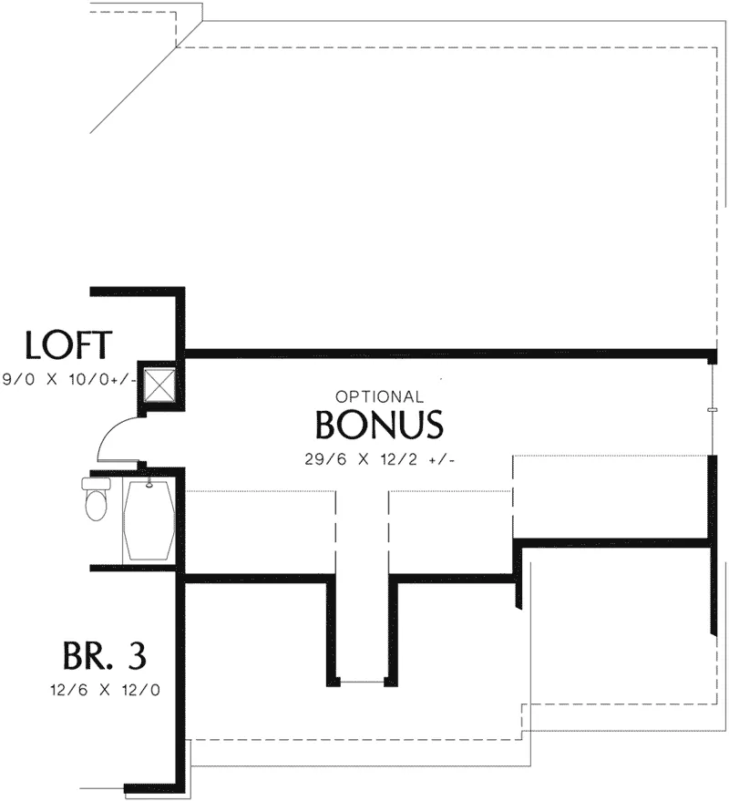 Craftsman House Plan Bonus Room - Dexter Creek Craftsman Home 011D-0239 - Search House Plans and More