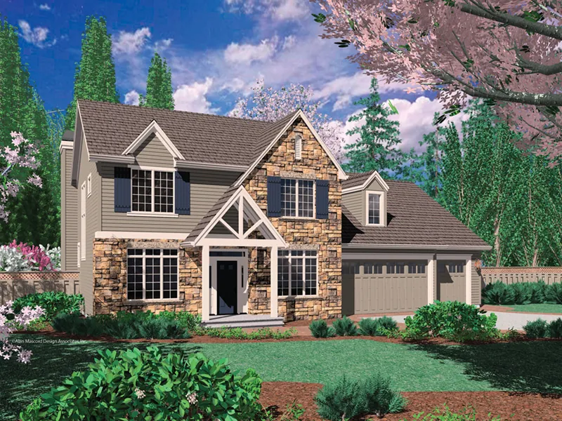 Country House Plan Front Image - Dexter Creek Craftsman Home 011D-0239 - Search House Plans and More
