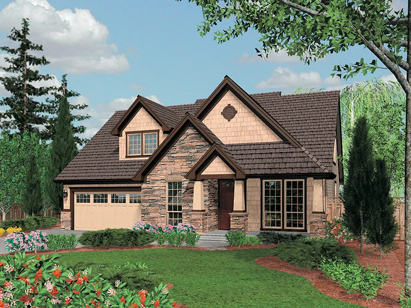 Neoclassical House Plan Front Image - Timber Way Craftsman Home 011D-0243 - Shop House Plans and More