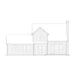 Country House Plan Rear Elevation - Upton Lake Traditional Home 011D-0245 - Shop House Plans and More