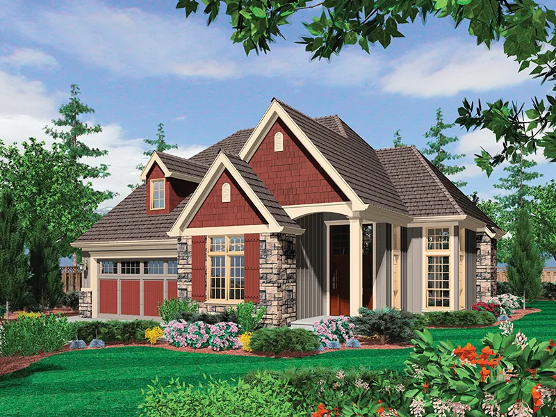 Arts & Crafts House Plan Front Image - Edie Hill Craftsman Home 011D-0246 - Search House Plans and More