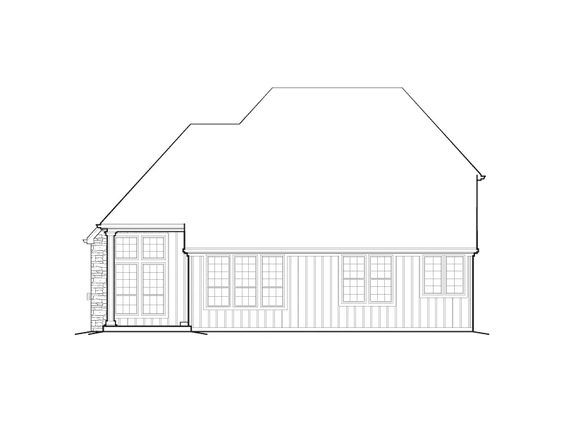 Shingle House Plan Rear Elevation - Edie Hill Craftsman Home 011D-0246 - Search House Plans and More
