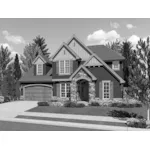 Arts & Crafts House Plan Front Image of House - 011D-0248 | House Plans and More