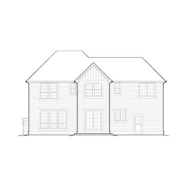 Arts & Crafts House Plan Rear Elevation - 011D-0248 | House Plans and More