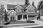 Arts & Crafts House Plan Front Image of House - Newton Creek Craftsman Home 011D-0249 - Shop House Plans and More