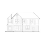 Shingle House Plan Rear Elevation - Ridgewynd Neoclassical Home 011D-0251 - Shop House Plans and More