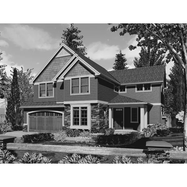 Cabin & Cottage House Plan Front Image of House - Macey Path Craftsman Home 011D-0252 - Shop House Plans and More