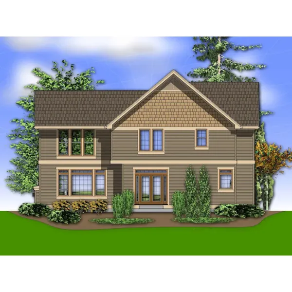 Cabin & Cottage House Plan Color Image of House - Macey Path Craftsman Home 011D-0252 - Shop House Plans and More