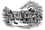 Country House Plan Front Image of House - Ridgefield Lake Country Home 011D-0258 - Shop House Plans and More