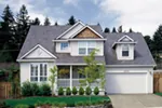Country House Plan Front of Home - Ridgefield Lake Country Home 011D-0258 - Shop House Plans and More