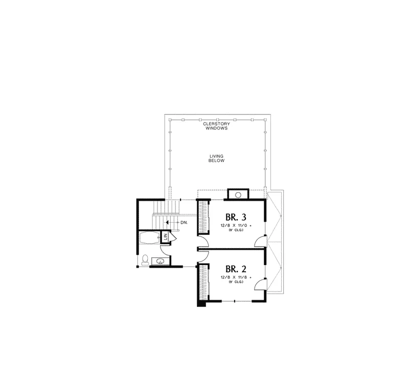 Contemporary House Plan Second Floor - Juno Modern Home 011D-0266 - Search House Plans and More