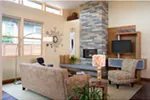 Modern House Plan Living Room Photo 03 - Juno Modern Home 011D-0266 - Search House Plans and More