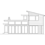 Beach & Coastal House Plan Rear Elevation - Heika Modern Home 011D-0267 - Search House Plans and More