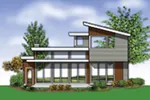 Waterfront House Plan Rear Photo 02 - Heika Modern Home 011D-0267 - Search House Plans and More