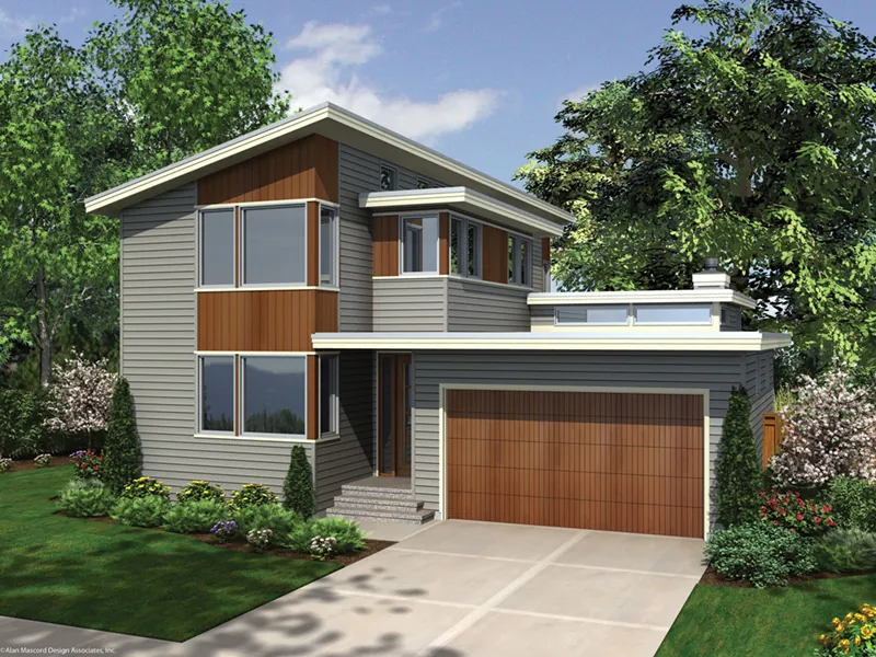 Waterfront House Plan Side View Photo 02 - Heika Modern Home 011D-0267 - Search House Plans and More