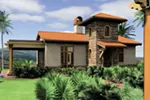 Southwestern House Plan Front of House 011D-0291