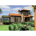 Spanish House Plan Front of House 011D-0291