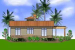 Beach & Coastal House Plan Rear Photo 01 - Alfredo Lago Italian Home 011D-0291 - Search House Plans and More