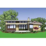 Contemporary House Plan Rear Photo 01 - 011D-0293 - Shop House Plans and More