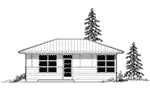 Ranch House Plan Front Elevation - Radko Prairie Style Home 011D-0305 - Shop House Plans and More