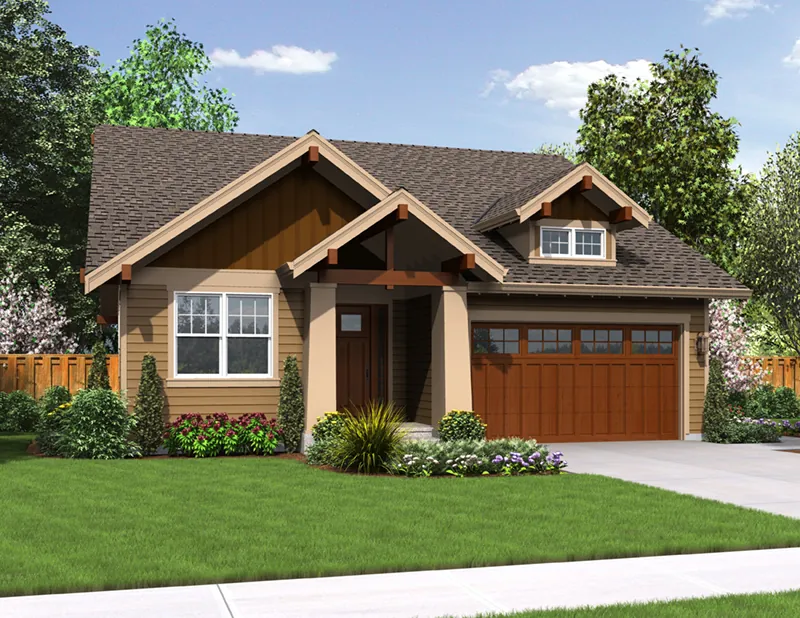Country House Plan Front of Home - Holbrook Craftsman Home 011D-0307 - Search House Plans and More