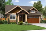 Bungalow House Plan Front of Home - Holbrook Craftsman Home 011D-0307 - Search House Plans and More