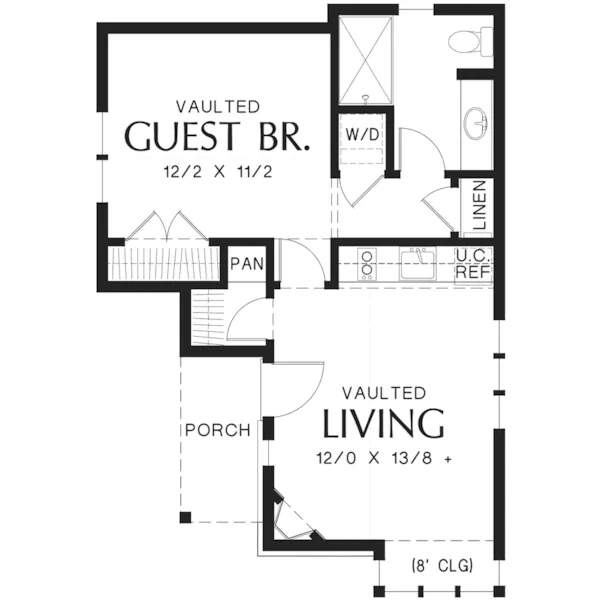 Country French House Plan First Floor - Maxton Tudor Cottage Home 011D-0312 - Shop House Plans and More