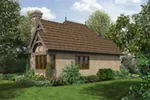 Country French House Plan Rear Photo 01 - Maxton Tudor Cottage Home 011D-0312 - Shop House Plans and More