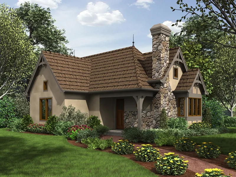 Country French House Plan Front Image - Robbin English Cottage Home 011D-0313 - Shop House Plans and More
