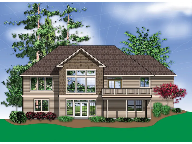 Country French House Plan Rear Photo 01 - Richert Ranch Home 011D-0317 - Shop House Plans and More