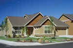 Ranch House Plan Front Photo 01 - Overlake Craftsman Home 011D-0330 - Shop House Plans and More