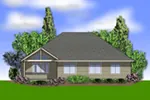 Arts & Crafts House Plan Rear Photo 01 - Overlake Craftsman Home 011D-0330 - Shop House Plans and More