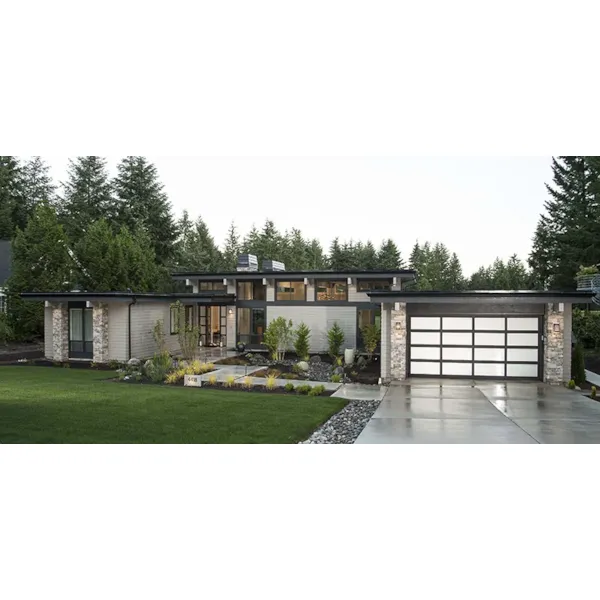 Prairie House Plan Front of Home - Harris Modern Prairie Home 011D-0335 - Search House Plans and More