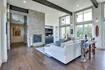 Contemporary House Plan Living Room Photo 01 - Harris Modern Prairie Home 011D-0335 - Search House Plans and More