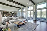 Contemporary House Plan Living Room Photo 02 - Harris Modern Prairie Home 011D-0335 - Search House Plans and More