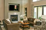 Ranch House Plan Living Room Photo 03 - Eton Sound Contemporary Home 011D-0341 - Search House Plans and More