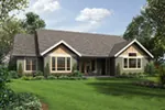 Prairie House Plan Rear Photo 01 - Colten Craftsman Ranch Home 011D-0342 - Search House Plans and More