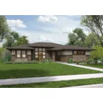 Lake House Plan Front of House 011D-0344