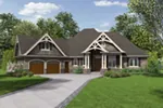 Country House Plan Front Image - Barbary Craftsman Home 011D-0346 - Search House Plans and More