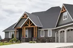 Ranch House Plan Front of Home - Barbary Craftsman Home 011D-0346 - Search House Plans and More