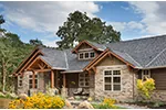 Craftsman House Plan Front Photo 01 - Leigh Lane Rustic Country Ranch House - Shop House Plans and More