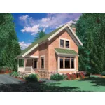 Rustic House Plan Front of House 011D-0358