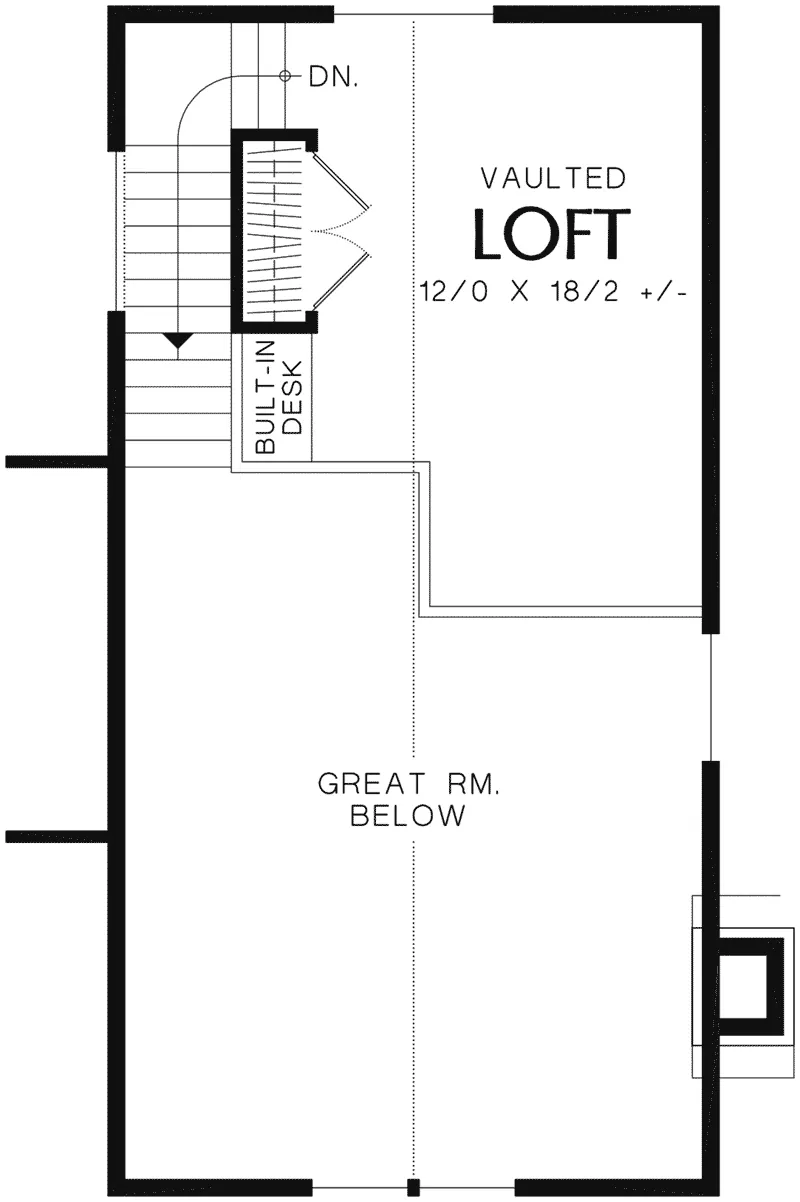 Craftsman House Plan Loft - Weslan Narrow Lot Home 011D-0358 - Shop House Plans and More