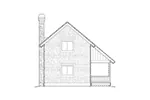 Shingle House Plan Side Elevation - Weslan Narrow Lot Home 011D-0358 - Shop House Plans and More